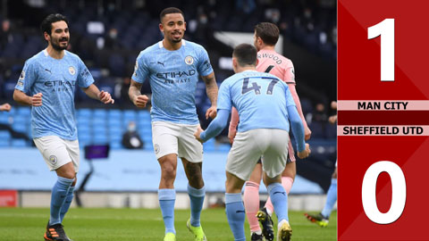 Man City vs Sheffield United: 1-0, Gabriel Jesus lên tiếng